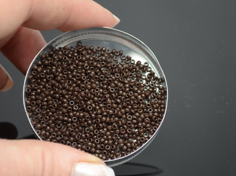 Miyuki Seed Beads 11/0 - mb11-0409 - Opaque Chocolate Brown 22g