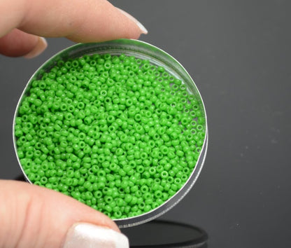 Miyuki Seed Beads 11/0 - mb11-0411 - Opaque Pea Green 22g