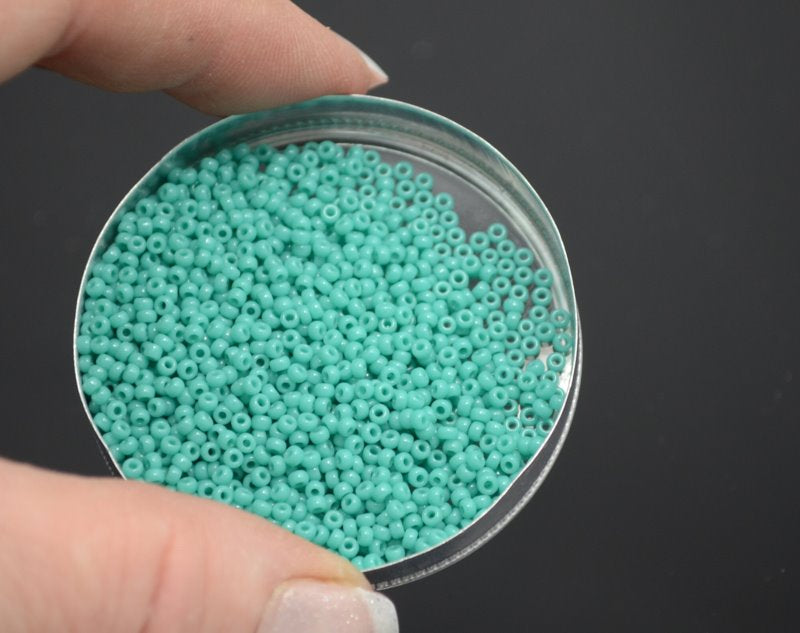 Miyuki Seed Beads 11/0 - mb11-0412 - Opaque Turquoise Green 22g