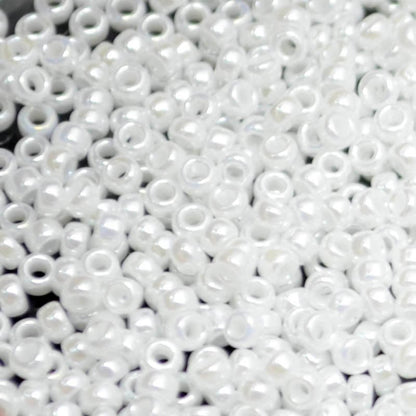 Miyuki Seed Beads 11/0 - mb11-0420 - Opaque White Pearl Ceylon 22g