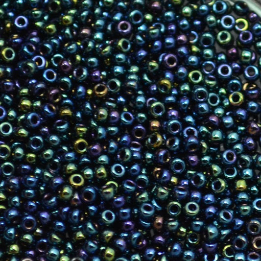 Miyuki Seed Beads - 11/0 - Metallic Dark Blue Iris -mb11-0452b250- 250g