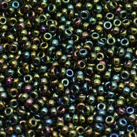 Miyuki Seed Beads 11/0 - mb11-0453 - Metallic Forest Green Iris 22g