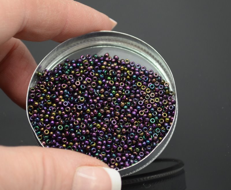 Miyuki Seed Beads 11/0 - mb11-0454 - Metallic Dark Plum Iris 22g