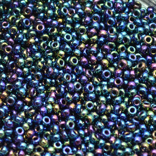 Miyuki Seed Beads 11/0 - mb11-0455 - Metallic Dark Variegated Iris 10g