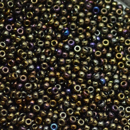Miyuki Seed Beads 11/0 - mb11-0458 - Metallic Brown Iris 22g