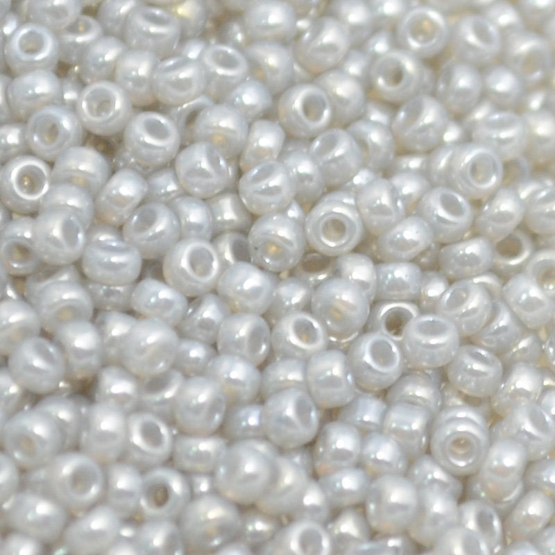 Miyuki Seed Beads - 11/0 - Silver Grey Ceylon -mb11-0526b250- 250g