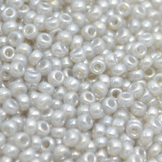 Miyuki Seed Beads - 11/0 - Silver Grey Ceylon -mb11-0526b250- 250g