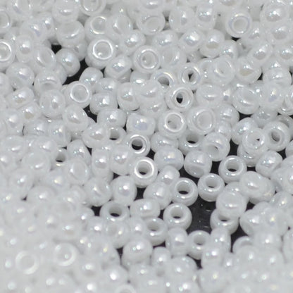 Miyuki Seed Beads 11/0 - mb11-0528 - White Pearl Ceylon 22g