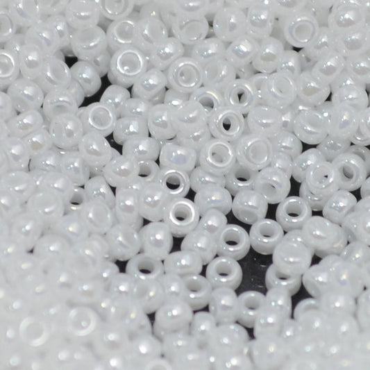 Miyuki Seed Beads - 11/0 - White Pearl Ceylon -mb11-0528b250- 250g