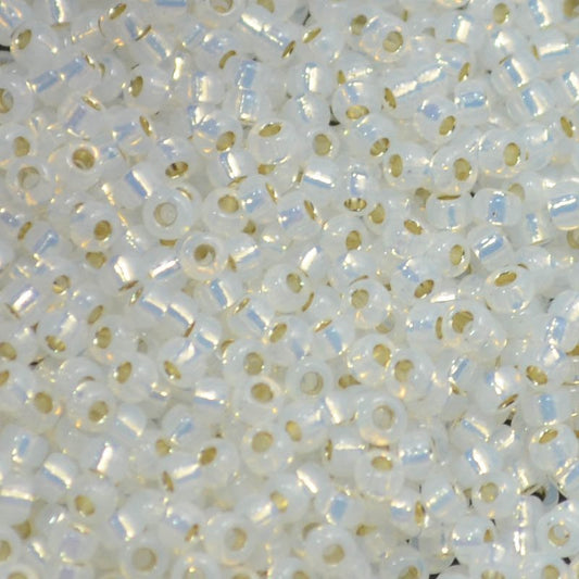Miyuki Seed Beads 11/0 - mb11-0551 - Silver Lined White Opal 22g