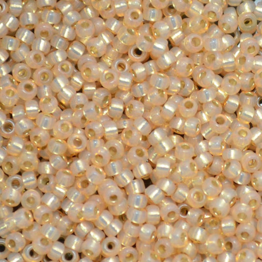 Miyuki Seed Beads 11/0 - mb11-0552 - Dyed Light Apricot Silver Lined Alabaster 2