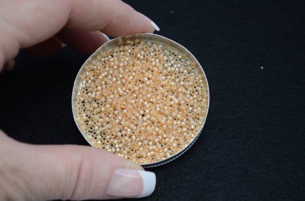 Miyuki Seed Beads 11/0 - mb11-0552 - Dyed Light Apricot Silver Lined Alabaster 2