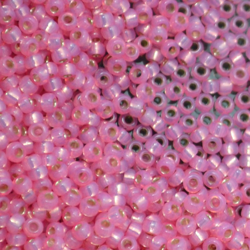 Miyuki Seed Beads 11/0 - mb11-0556 - Dyed Rose Silver Lined Alabaster 22g