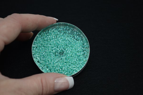 Miyuki Seed Beads 11/0 - mb11-0571 - Dyed Sea Green Silver Lined Alabaster 10g