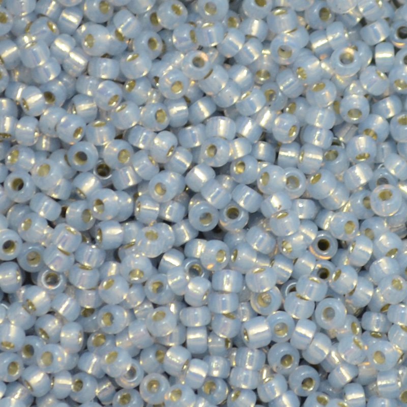Miyuki Seed Beads - 11/0 - Dyed Smoky Opal Silver Lined Alabaster -mb11-0576b250