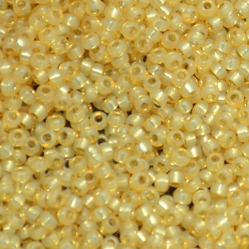 Miyuki Seed Beads 11/0 - mb11-0578 - Dyed Light Topaz Silver Lined Alabaster 22g