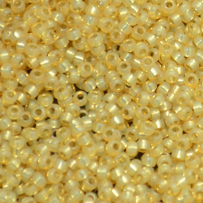 Miyuki Seed Beads 11/0 - mb11-0578 - Dyed Light Topaz Silver Lined Alabaster 22g