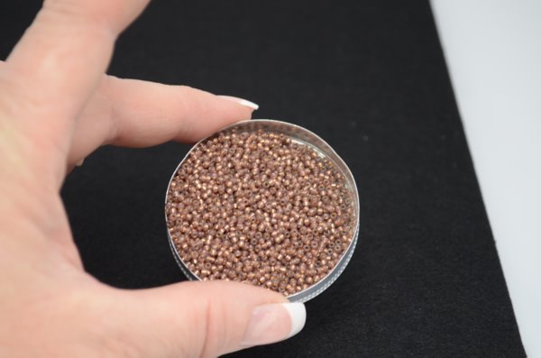 Miyuki Seed Beads 11/0 - mb11-0641 - Dyed Rose Bronze Silver Lined Alabaster 22g