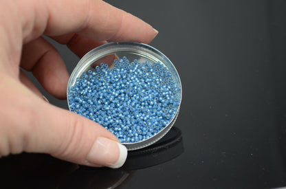 Miyuki Seed Beads 11/0 - mb11-0648 - Dyed Denium Blue Silver Lined Alabaster 22g