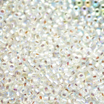 Miyuki Seed Beads 11/0 - mb11-1001 - Silver Lined Crystal AB 22g