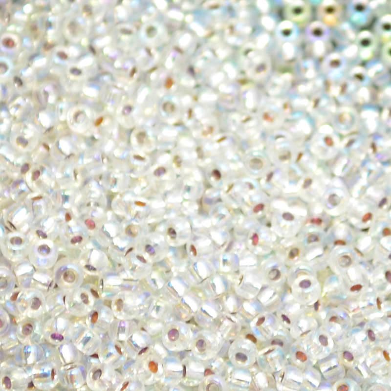 Miyuki Seed Beads - 11/0 - Silver Lined Crystal AB -mb11-1001b250- 250g