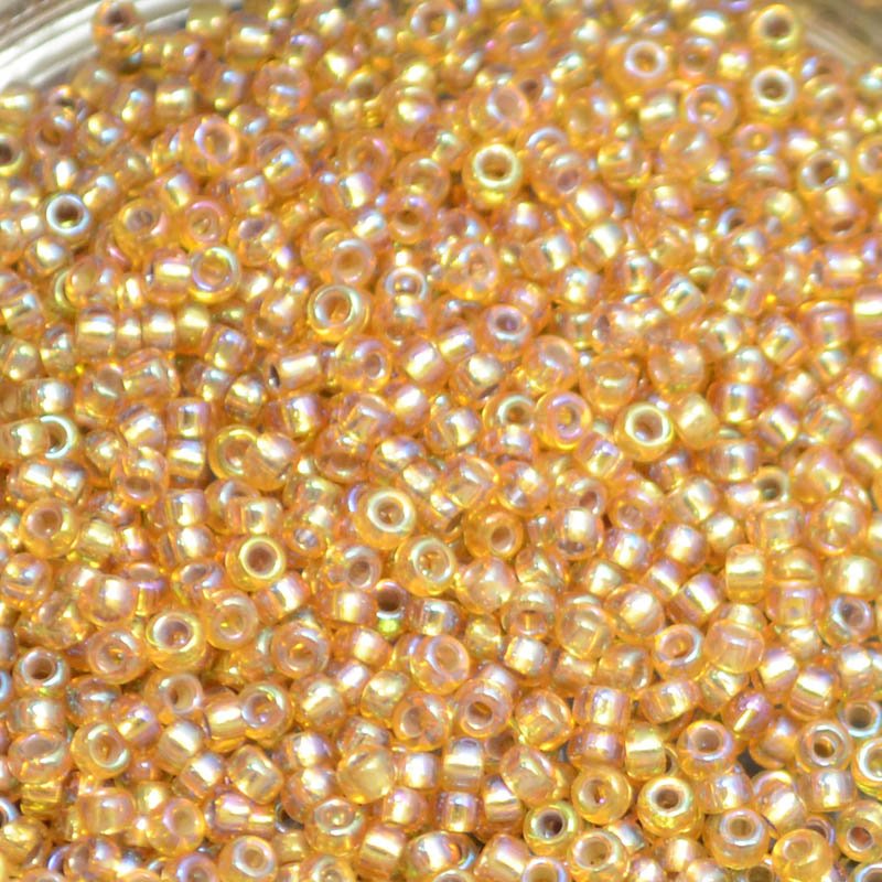 Miyuki Seed Beads 11/0 - mb11-1004 - Silver Lined Dark Gold AB 10g