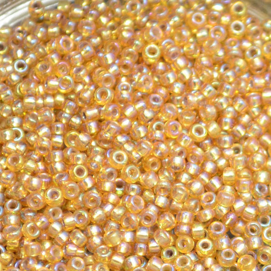 Miyuki Seed Beads 11/0 - mb11-1004 - Silver Lined Dark Gold AB 10g