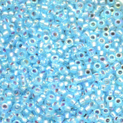 Miyuki Seed Beads 11/0 - mb11-1018 - Silver Lined Aqua AB 22g