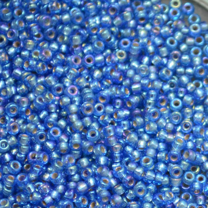 Miyuki Seed Beads 11/0 - mb11-1019 - Silver Lined Sapphire AB 10g