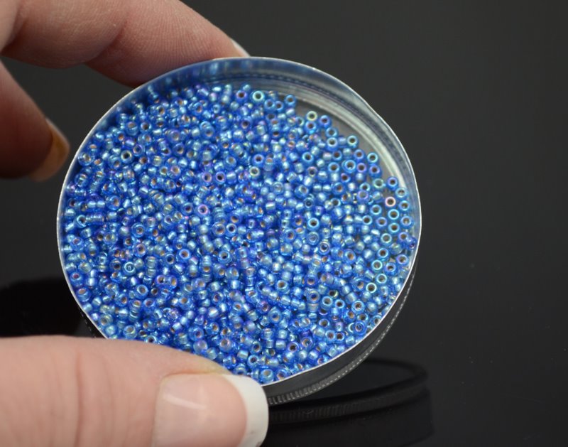 Miyuki Seed Beads 11/0 - mb11-1019 - Silver Lined Sapphire AB 10g