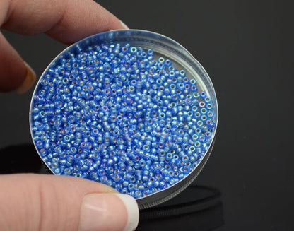 Miyuki Seed Beads 11/0 - mb11-1019 - Silver Lined Sapphire AB 10g