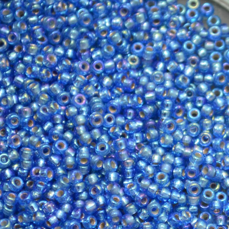 Miyuki Seed Beads - 11/0 - Silver Lined Sapphire AB -mb11-1019b250- 250g