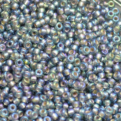Miyuki Seed Beads 11/0 - mb11-1021 - Silver Lined Grey AB 10g