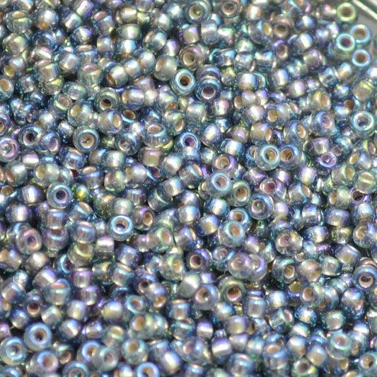 Miyuki Seed Beads 11/0 - mb11-1021 - Silver Lined Grey AB 10g