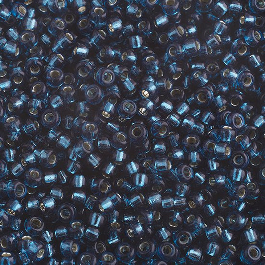 Miyuki Seed Beads - 11/0 - Silver Lined Blue Zircon -mb11-1425b250- 250g