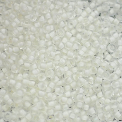 Miyuki Seed Beads 11/0 - mb11-1920 - Semifrosted White Lined Crystal 10g