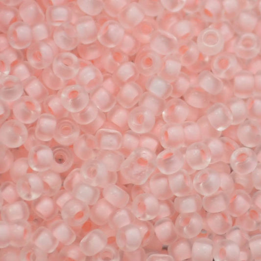 Miyuki Seed Beads 11/0 - mb11-1934 - Semifrosted Baby Pink Lined Crystal 22g