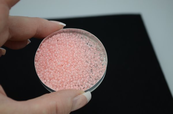 Miyuki Seed Beads 11/0 - mb11-1934 - Semifrosted Baby Pink Lined Crystal 22g