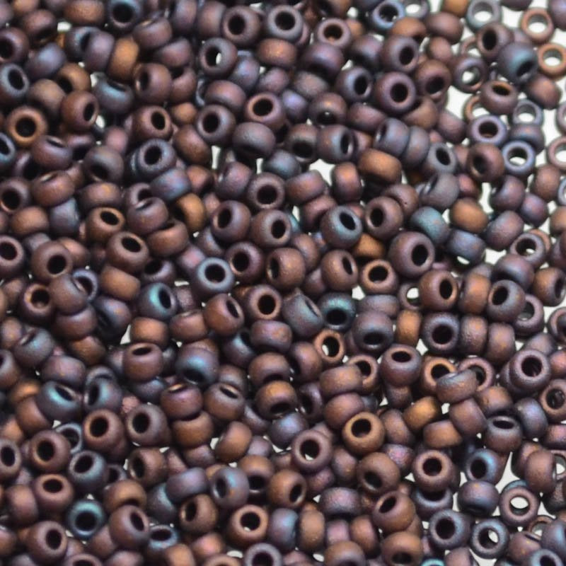 Miyuki Seed Beads - 11/0 - Matte Metallic Dark Raspberry Iris -mb11-2005b250- 25