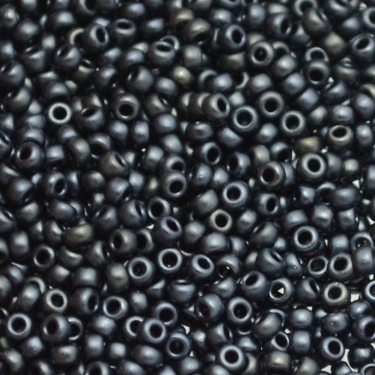 Miyuki Seed Beads - 11/0 - Matte Metallic Charcoal -mb11-2010b250- 250g