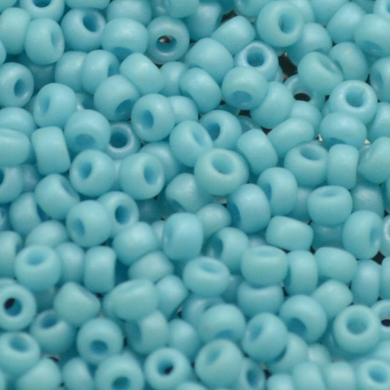 Miyuki Seed Beads 11/0 - mb11-2029 - Matte Opaque Turquoise Blue Lustre 22g