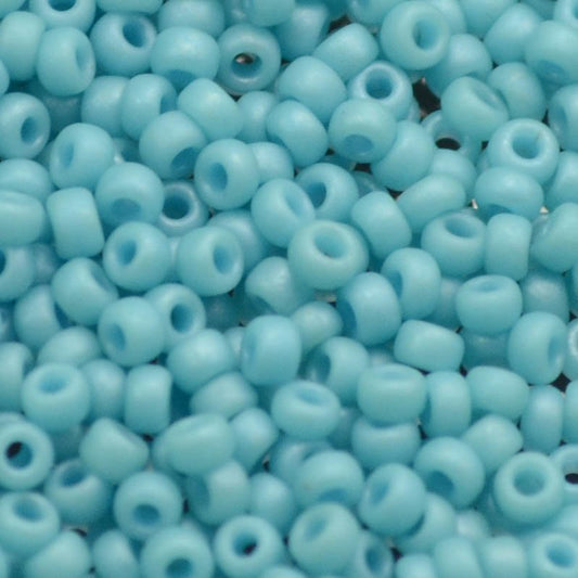 Miyuki Seed Beads 11/0 - mb11-2029 - Matte Opaque Turquoise Blue Lustre 22g