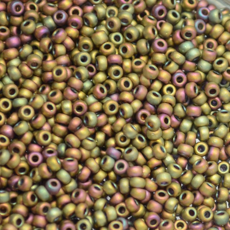 Miyuki Seed Beads 11/0 - mb11-2035 - Matte Metallic Khaki Iris 10g