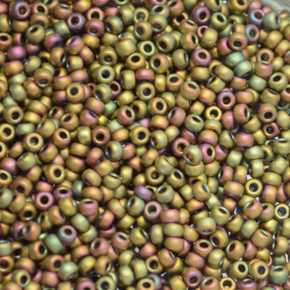 Miyuki Seed Beads 11/0 - mb11-2035 - Matte Metallic Khaki Iris 10g