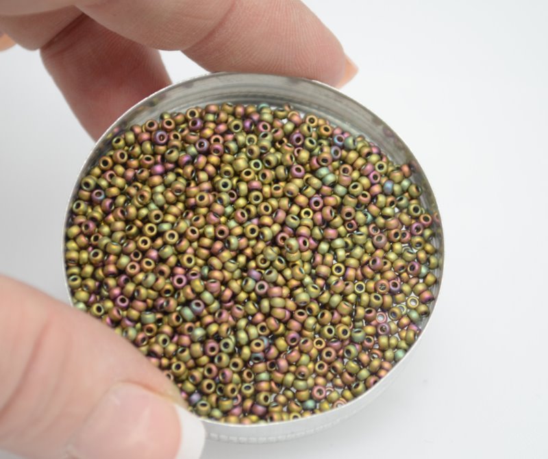 Miyuki Seed Beads 11/0 - mb11-2035 - Matte Metallic Khaki Iris 10g