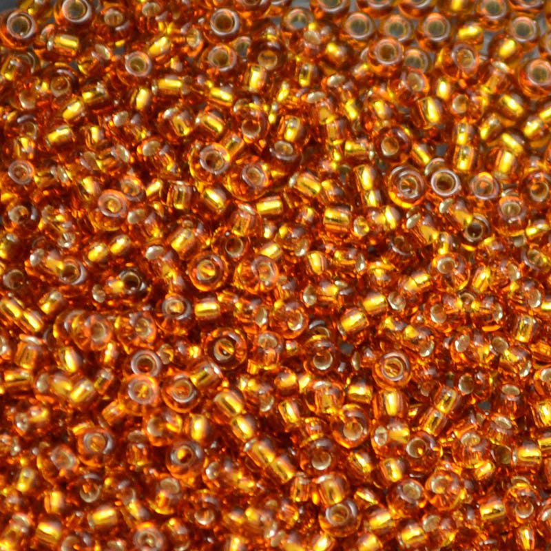 Miyuki Seed Beads 11/0 - mb11-2422 - Silver Lined Topaz 10g