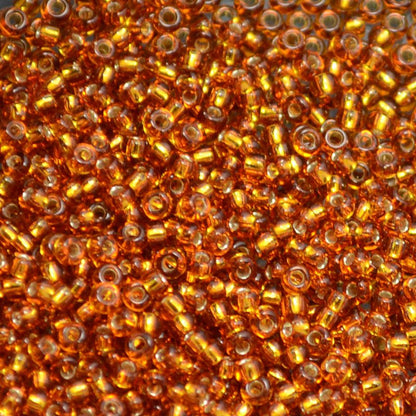 Miyuki Seed Beads 11/0 - mb11-2422 - Silver Lined Topaz 10g
