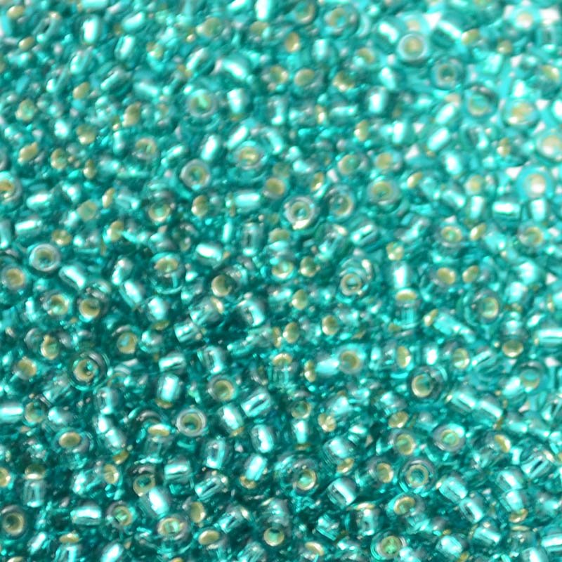 Miyuki Seed Beads - 11/0 - Silver Lined Caribbean Teal -mb11-2425b250- 250g