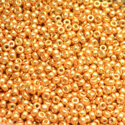 Miyuki Seed Beads 11/0 - mb11-4203 - Galvanized Yellow Gold [Duracoat] 22g