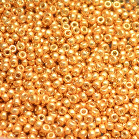 Miyuki Seed Beads - 11/0 - Galvanized Yellow Gold [Duracoat] -mb11-4203b250- 250